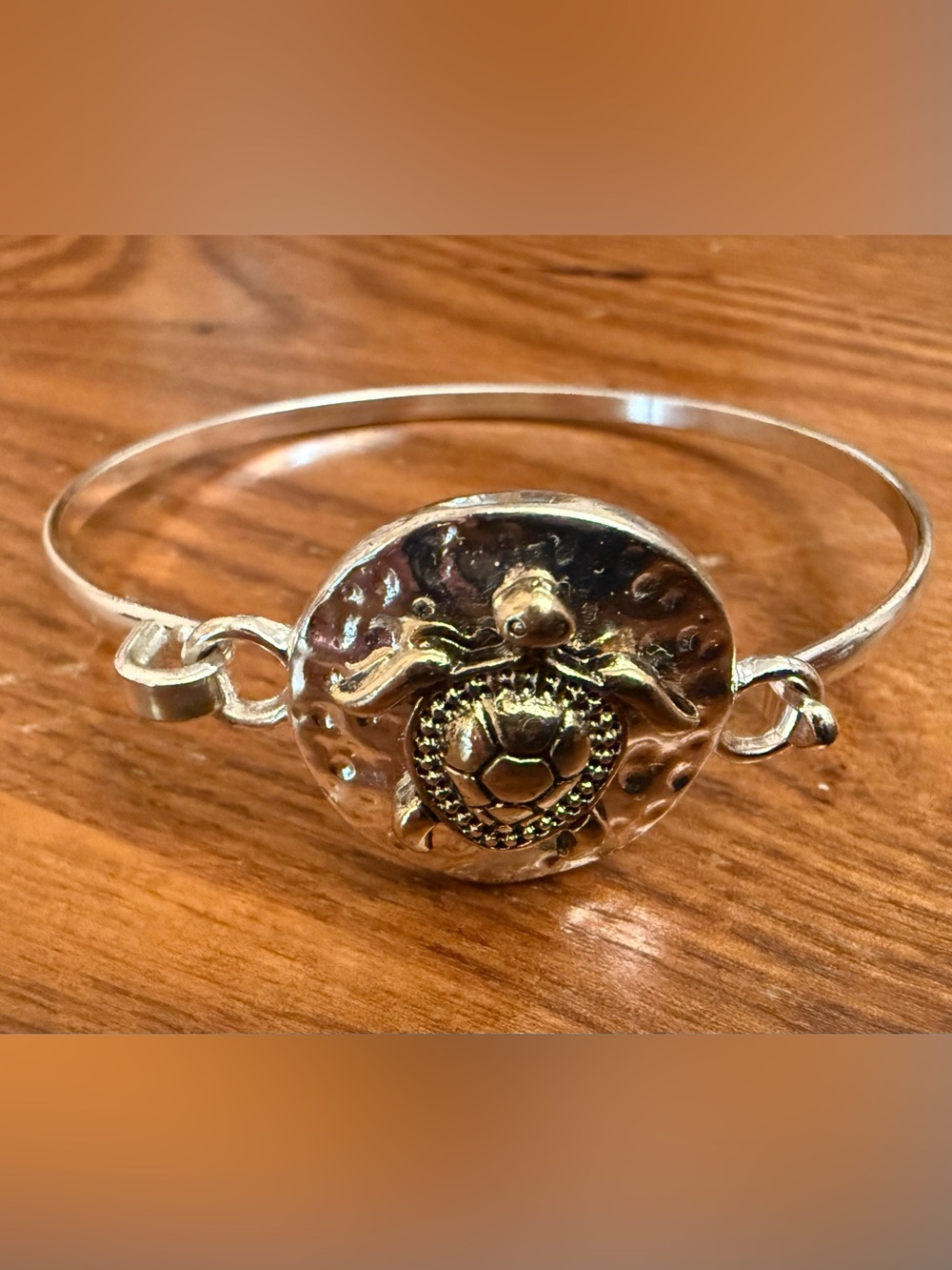 Silver Sea Turtle Bangle Bracelet - Silver Women Jewelry
